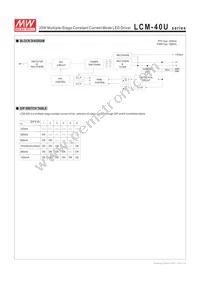 LCM-40U Datasheet Page 3