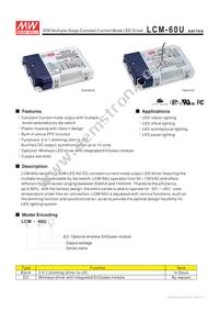 LCM-60U Datasheet Cover