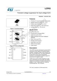 LCP03-1501RL Datasheet Cover