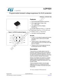 LCP1531RL Datasheet Cover