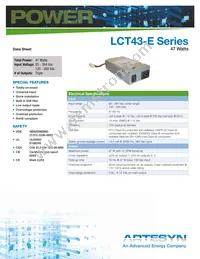 LCT43-E Datasheet Cover