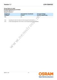 LCW CQAR.EC-MSMU-5L7N-1-700-R18-SDM-LM Datasheet Page 11