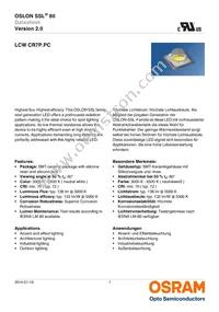 LCW CR7P.PC-LRLT-5C7E-1-350-R18 Datasheet Cover