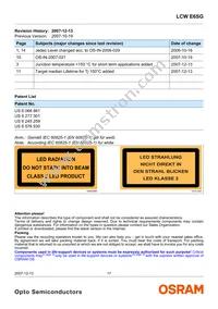 LCW E6SG-U2AB-Q3R5-Z Datasheet Page 17