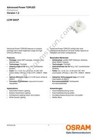 LCW G6CP-DAFA-4R9T-Z Datasheet Cover