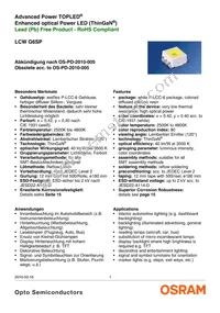 LCW G6SP-CBEB-4O9Q-Z Datasheet Cover