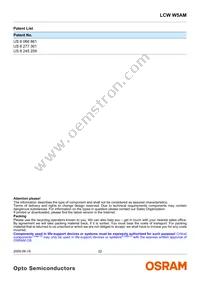 LCW W5AM-KYLX-5H7I-0-350-R18-Z Datasheet Page 22
