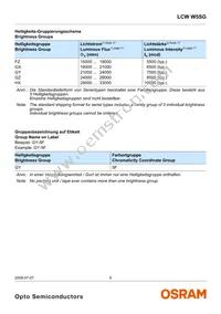 LCW W5SG-FZHX-4F6G-0-350-R18-Z Datasheet Page 6