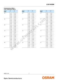 LCW W5SM-JXKX-4J8K-Z Datasheet Page 7