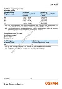 LCW W5SN-KXLX-4U9X-0-700-R18-Z Datasheet Page 10