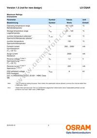 LD CQAR-AR-3-L1L2-700-R18-XX Datasheet Page 3