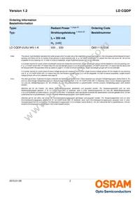 LD CQDP-1U3U-W5-1-K Datasheet Page 2