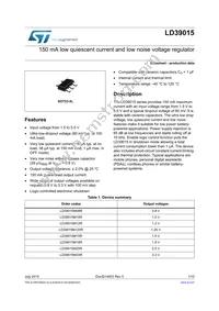 LD39015XG12R Datasheet Cover