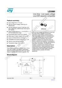LD3980PU18R Datasheet Cover