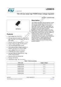 LD59015C25R Datasheet Cover