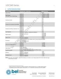 LDC240-72P Datasheet Page 3