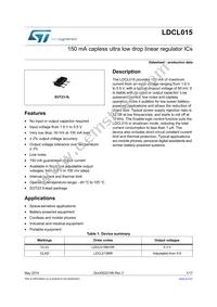 LDCL015MR Datasheet Cover