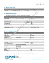 LDE160-26 Datasheet Page 2