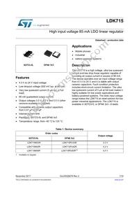 LDK715M50R Datasheet Cover