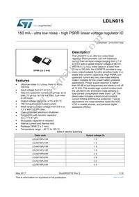 LDLN015PU25R Datasheet Cover