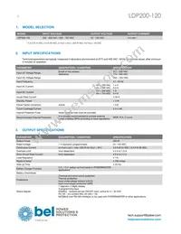 LDP200-120 Datasheet Page 2