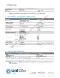 LDP200-120 Datasheet Page 3