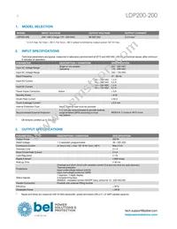 LDP200-200 Datasheet Page 2