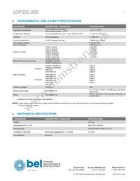 LDP200-200 Datasheet Page 3