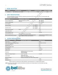 LDT480-24 Datasheet Page 2
