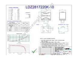 LDZ2817220K-10 Datasheet Cover