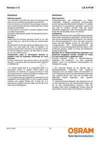 LE A P1W RXRY-1 Datasheet Page 19
