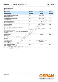 LE A P1W-RXRZ-23-0-F00-T01 Datasheet Page 3