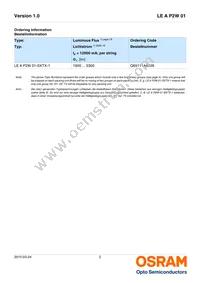 LE A P2W 01-SXTX-1-0-F00-T01 Datasheet Page 2