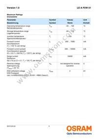 LE A P2W 01-SXTX-1-0-F00-T01 Datasheet Page 3