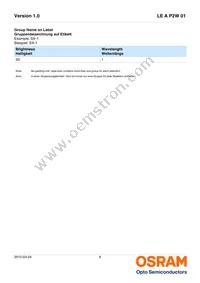 LE A P2W 01-SXTX-1-0-F00-T01 Datasheet Page 6