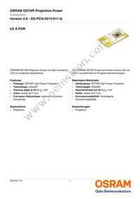 LE A P2W-SYTX-23-0-F00-T01 Datasheet Cover