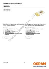 LE A P3W-TXTZ-1 Datasheet Cover