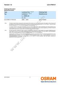 LE A P3W-TXTZ-1 Datasheet Page 2