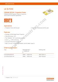 LE B P2W-GXHX-24-0-F00-T01 Datasheet Cover