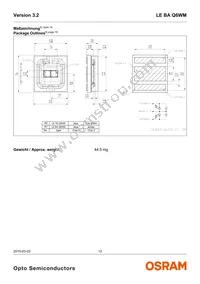 LE BA Q6WM-1T2T-DE-HZJX-23-350-R18-Z-PR Datasheet Page 12