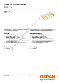 LE CG P1A-6T5U-A Datasheet Cover