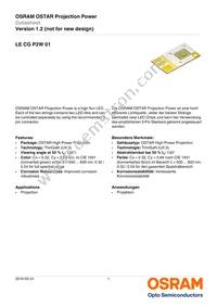 LE CG P2W 01-7U5V-1-0-F00-T01 Datasheet Cover