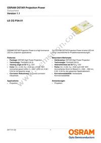 LE CG P3A 01-6V6W-1 Datasheet Cover