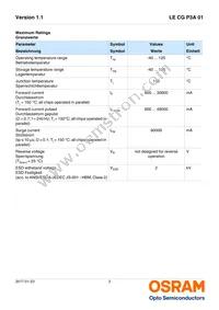 LE CG P3A 01-6V6W-1 Datasheet Page 3