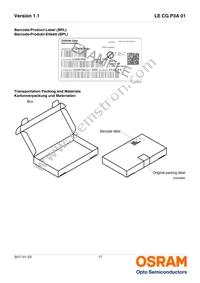 LE CG P3A 01-6V6W-1 Datasheet Page 17