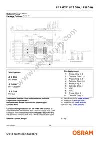 LE T G3W-MANA-25 Datasheet Page 14