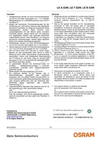 LE T G3W-MANA-25 Datasheet Page 19