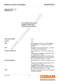 LE UW D1W2 01-5N6N-JM-T10-XX Datasheet Page 12