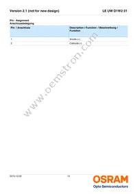 LE UW D1W2 01-5N6N-JM-T10-XX Datasheet Page 14