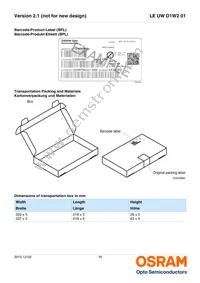 LE UW D1W2 01-5N6N-JM-T10-XX Datasheet Page 16